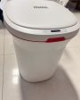 ZZAIXHL-Touchless Bathroom Trash Cans with Lids|Small Office Garbage Cans with Automatic Lid Discount