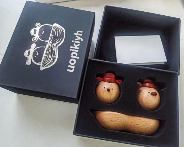 uopikiyh Wood Figurine  Ornament Decoration MiniatureArt Carve Small Animal For Sale