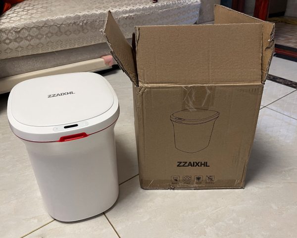 ZZAIXHL-Touchless Bathroom Trash Cans with Lids|Small Office Garbage Cans with Automatic Lid Discount