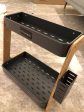 Pampasgras-Countertop Spice Rack 2-Tier Kitchen Spice Organizer Storage Shelves Fashion