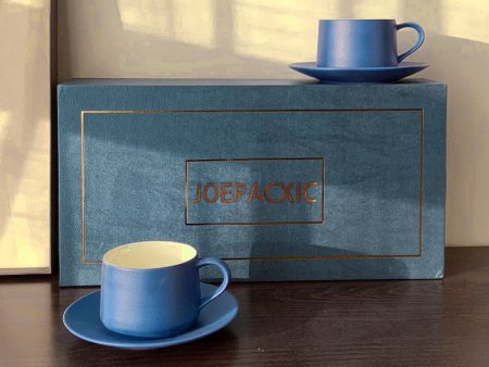 JOEPACXIC Coffee Mugs Set of 2,Modern Coffee Mugs Set With Handle For Tea,Latte For Sale