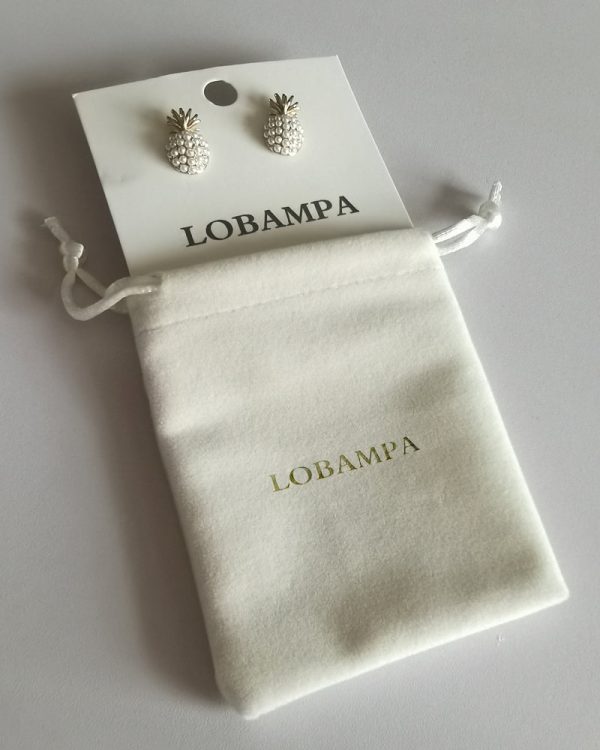 LOBAMPA Pearl Women Classic Stud Earrings Pineapple Pearl Earrings Female Fashion Earrings Female Jewelry Supply