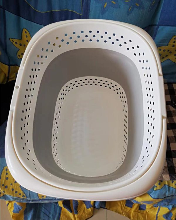 zccpeck Collapsible Laundry Basket, Comfort Grip Handles, Smart Space Saving Structure For Sale