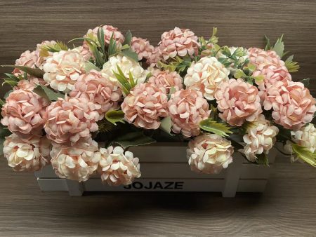 JOJAZE Luyue Vintage Artificial Peony Silk Flowers Bouquet Home Wedding Decoration Online