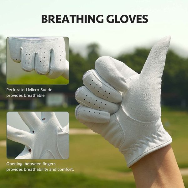 Honyues Golf Gloves - Premium Quality Leather Long-Lasting Durable Golf Glove Hot on Sale