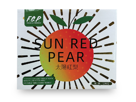 Sun Red Pear In Box For Cheap