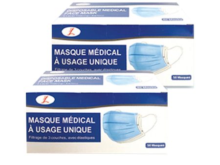 ADULT DISPOSABLE FACE MASKx2 on Sale