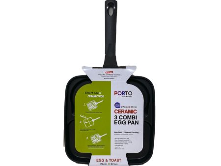 Ceramic 3 Combi Egg Pan For Cheap