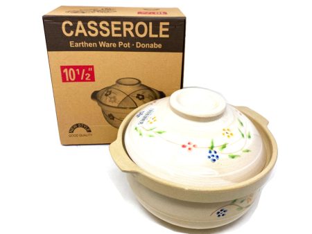 10.5  Casserole Earthen Ware Pot on Sale