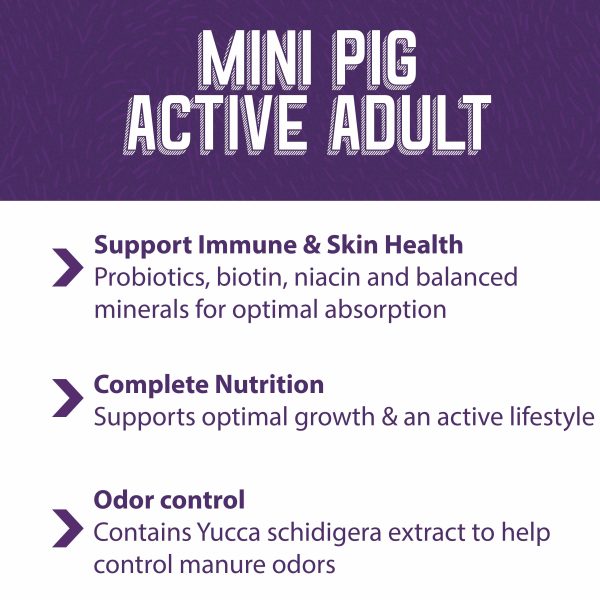 Mazuri® Mini Pig Active Adult Cheap