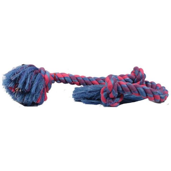 MAMMOTH FLOSSY CHEWS COLOR 3 KNOT ROPE TUG (36 IN, MULTI) Fashion