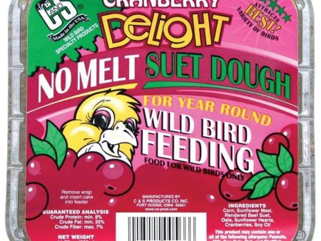 C&S Cranberry Delight No Melt Suet Dough Online now