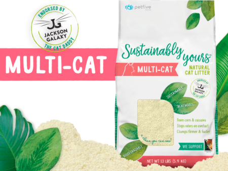 Sustainably Yours Multi-Cat Natural Cat Litter Online Hot Sale