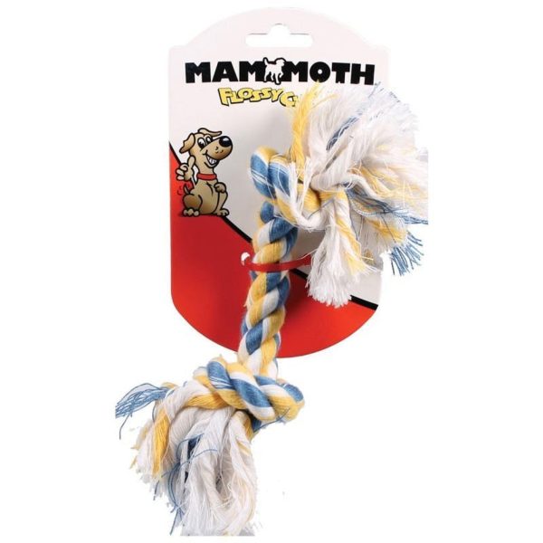 MAMMOTH FLOSSY CHEWS COLOR ROPE BONE (9 IN, MULTI) Hot on Sale