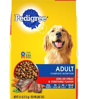 PEDIGREE® Dry Dog Food Adult Grilled Steak & Vegetable Flavor Hot on Sale