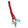 PARTRADE NICKEL SNAP NYLON WEB ADJUSTABLE TRAILER TIE (UP TO 46 INCH, RED) Supply