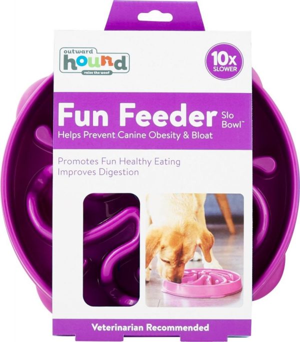 Outward Hound Dog Games Slo Bowl Slow Feeders Flower Design Dog Bowl on Sale