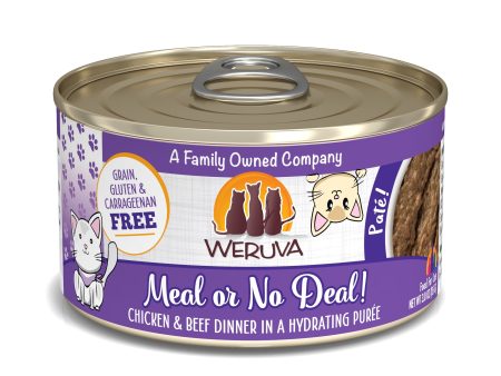 Weruva Classic Cat Paté, Meal or No Deal! with Chicken & Beef Hot on Sale