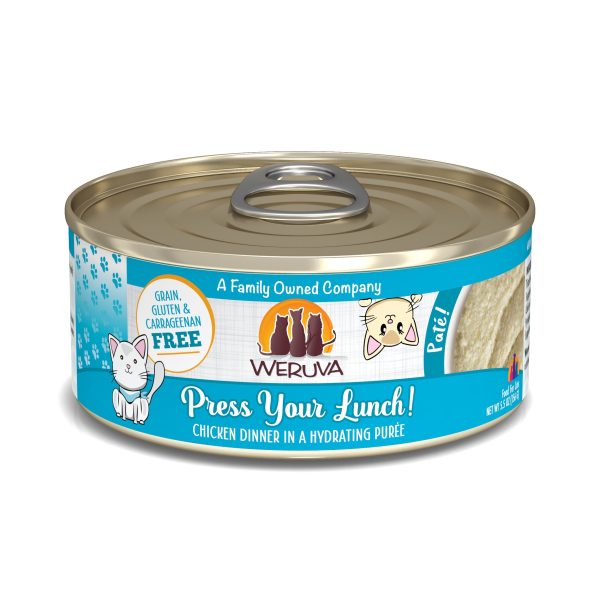 Weruva Classic Cat Paté, Press Your Lunch! with Chicken Hot on Sale