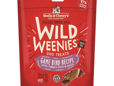 Stella & Chewy s Wild Weenies Grain Free Red Game Bird Recipe Freeze Dried Raw Dog Treats Hot on Sale