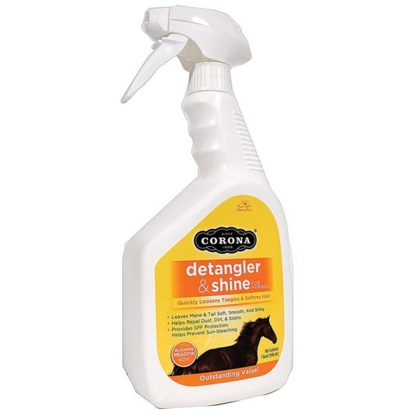 CORONA DETANGLER AND SHINE FOR HORSES (1 QUART, BLOOMING MEADOW) on Sale