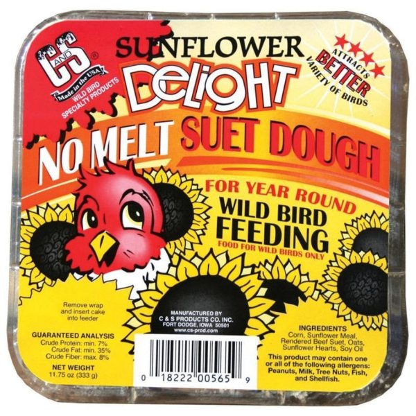 C&S Sunflower Delight No Melt Suet Dough Discount