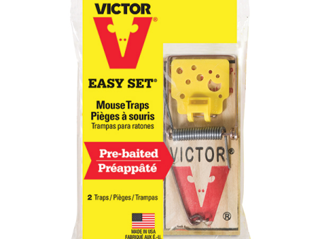 VICTOR EASY SET MOUSE TRAPS 2 PACK (0.100 lbs) on Sale