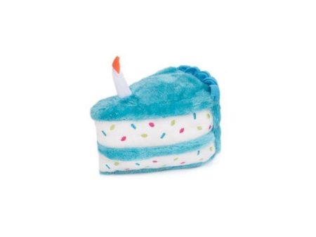 ZippyPaws NomNomz Plush Blue Birthday Cake Dog Toy For Cheap