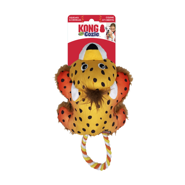 KONG Cozie Tuggz Cheetah’s Dog Toy Supply