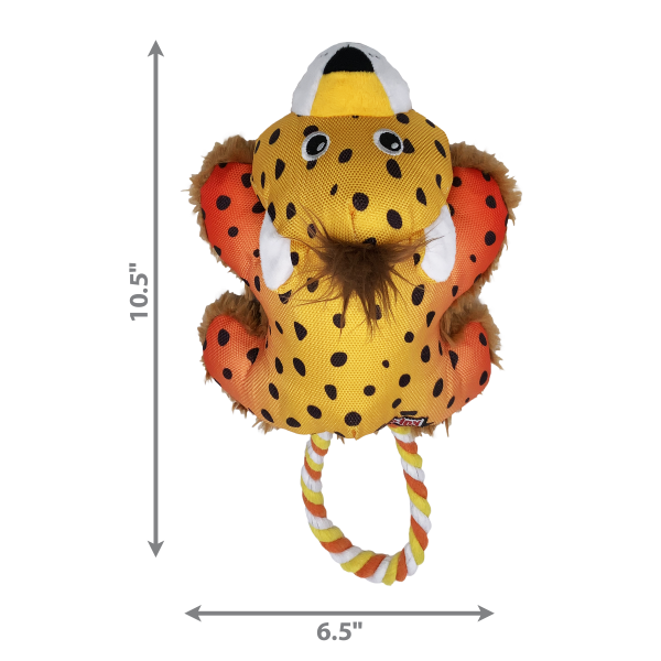 KONG Cozie Tuggz Cheetah’s Dog Toy Supply