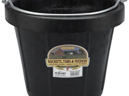 LITTLE GIANT DURAFLEX RUBBER ROUND BUCKET (12 QT, BLACK) Sale