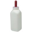 LITTLE GIANT NURSING BOTTLE WITH SCREW ON NIPPLE (2 QT, WHITE) Online now