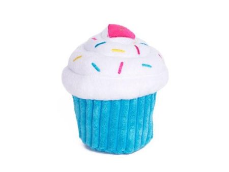 ZippyPaws Blue Cupcake Plush Dog Toy For Cheap