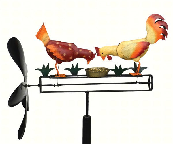 Gift Essentials Pecking Chickens Whirligig Online now