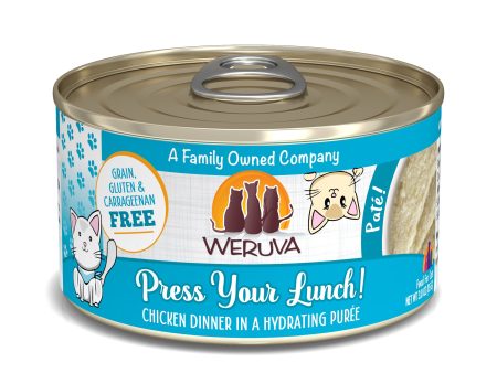 Weruva Classic Cat Paté, Press Your Lunch! with Chicken Hot on Sale